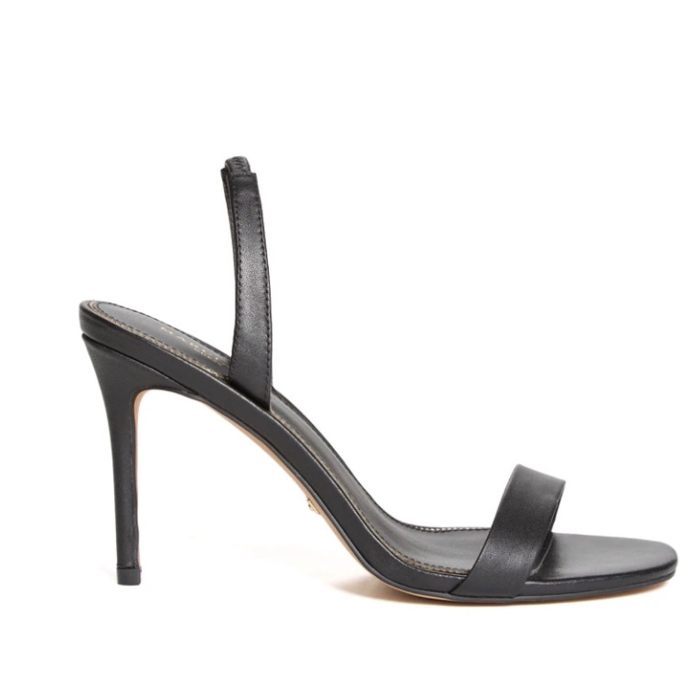 Marciano Black Single Strap Slingback sandal.